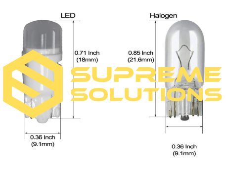 LED лампа T10 MINI 4D 10–15V | Біле світло | Компактна | W5W | Supreme Solutions