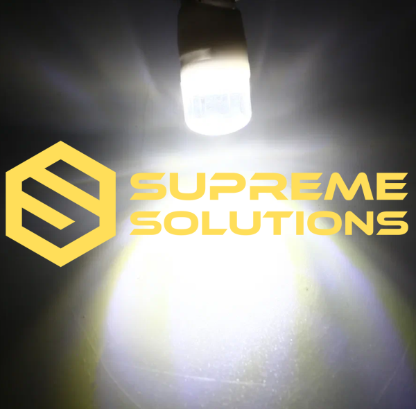 T10 MINI 5D LED Bulb 24–28V | Crystal Lens | White Light | Ceramic Body | Supreme Solutions