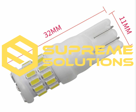 12V Світлодіодна лампа T10-3014-30SMD CERAMIC (аналог W5W)