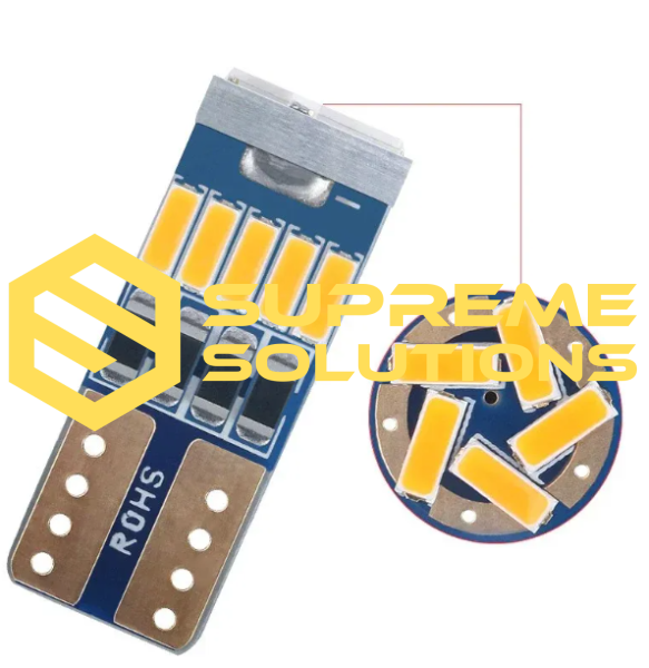 T10 4014 15SMD LED 12V | Yellow Light | CANBUS | Plug & Play | W5W