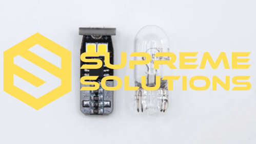 LED лампа T10-2835-6SMD 12V | Біле світло | CANBUS драйвер | W5W