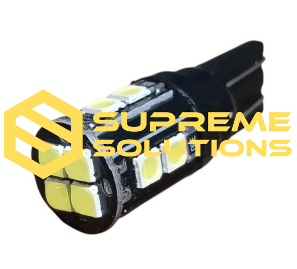 12V Премиум светодиодная лампа T10-3030-12SMD CREE Samsung Black Aluminum (аналог W5W)