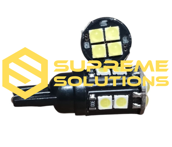 12V Премиум светодиодная лампа T10-3030-12SMD CREE Samsung Black Aluminum (аналог W5W)