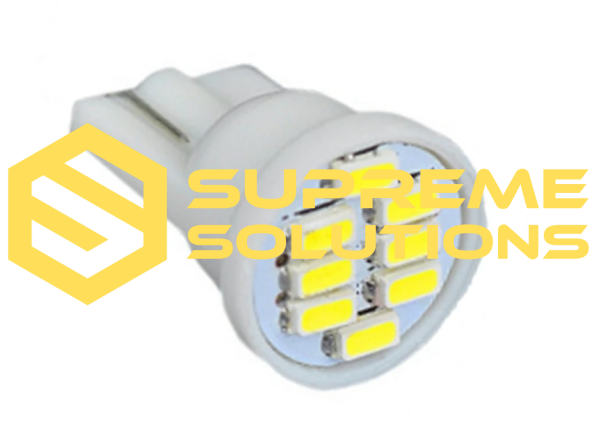 LED лампа T10-3014-8SMD 12V | Білий колір | W5W