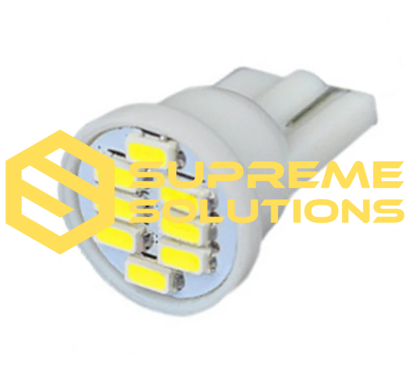 LED лампа T10-3014-8SMD 12V | Білий колір | W5W