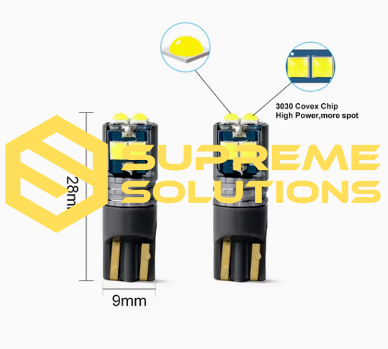 LED лампа T10-3030-6SMD CREE Samsung з CANBUS 12–24V | Білий | Аналог W5W