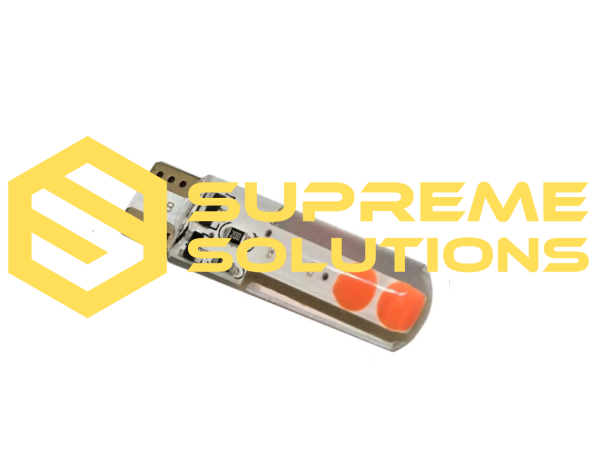 12V LED-лампа T10-COB-8 FLASH (аналог W5W) — ефектний колірний акцент Червоний/Синій