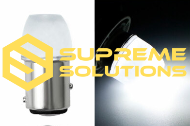 12V 1156 LED Bulb | 3x2835 SMD | White | BA15s Base | 1.5W