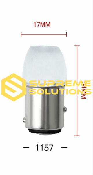 LED лампа 12V 1157-2835-3SMD | Білий колір | Двоконтактна | BAY15d | 1,5 Вт