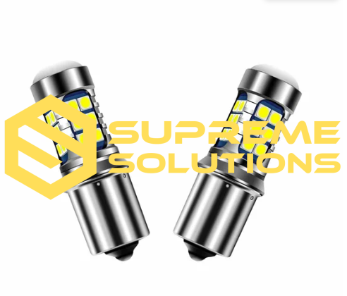 1156 LED Bulb 12–80V with 30 Samsung SMD — White | CANBUS | Replacement for R5W, R10W, P21W