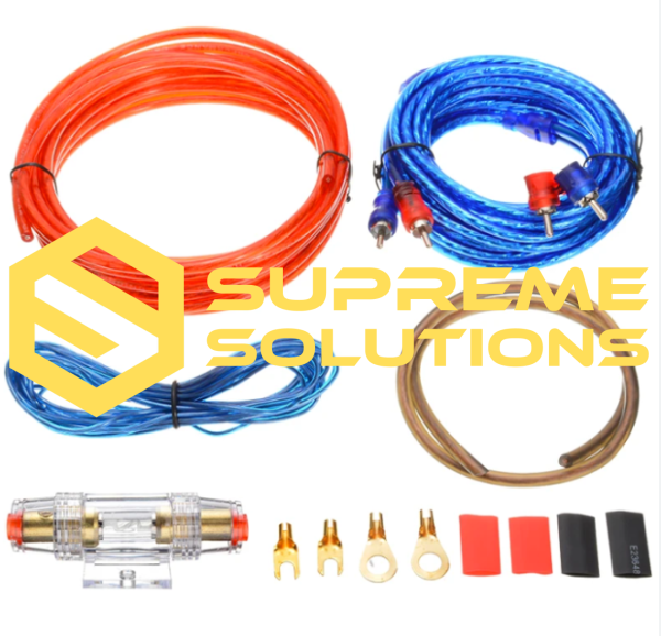 Complete MDK Cable Set for Subwoofer & Amplifier Installation | 12V Car Audio Kit