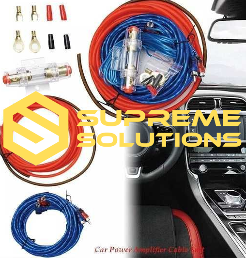 Complete MDK Cable Set for Subwoofer & Amplifier Installation | 12V Car Audio Kit
