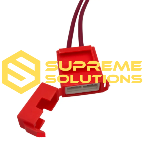 12V Inline Fuse Holder with Ceramic Core | Heat-Resistant | Red Housing