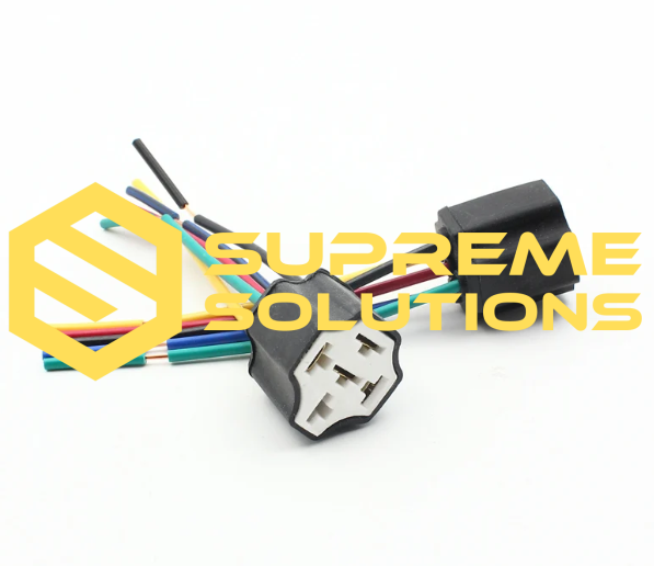 Ceramic Relay Socket (5pin) — Heat-Resistant Connector for Automotive Use