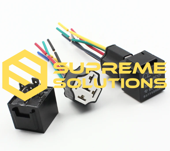 Ceramic Relay Socket (5pin) — Heat-Resistant Connector for Automotive Use