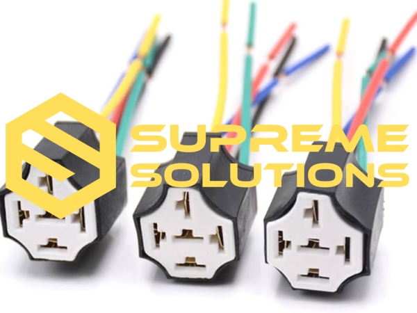 Ceramic Relay Socket (5pin) — Heat-Resistant Connector for Automotive Use