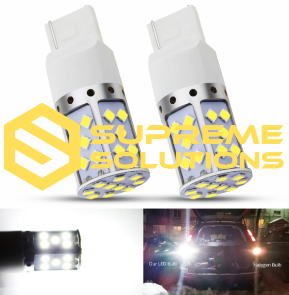 LED-лампа 7443 12–24V 35 SMD Samsung — Двоконтактна | Білий | CANBUS | Аналог W21/5W