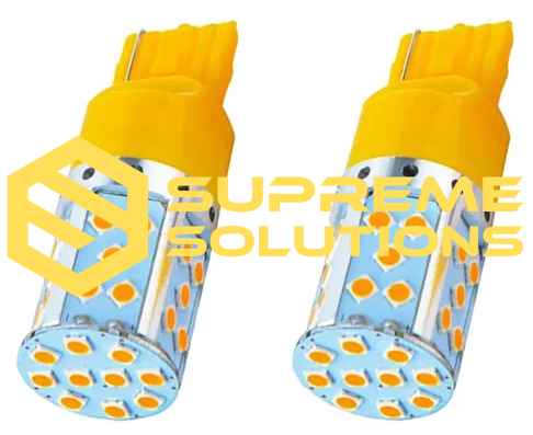 7440 LED Bulb 12–24V 35SMD Samsung CANBUS — Yellow | WY21W Replacement