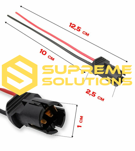 T10 (W5W) Bulb Socket | Automotive Connector | Supreme Solutions
