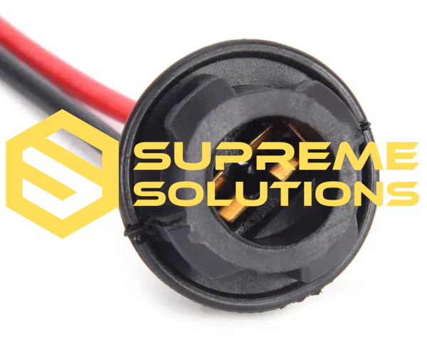 T10 W5W Rubber Socket with Wire — Reliable & Flexible Automotive Connector