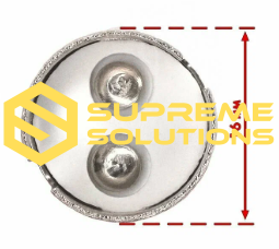1157 (P21/5W) Metal Holder — Dual-Contact BA15d Socket