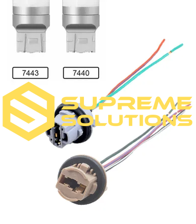 Automotive Socket 7440 (W21W) — Single Contact | Wedge Type