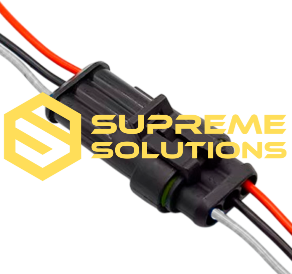 3-Pin Waterproof Connector Set — Reliable Electrical Connection for Automotive Use