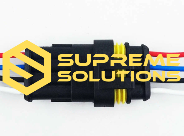 4-Pin Sealed Connector Set — Weatherproof Automotive Electrical Connection