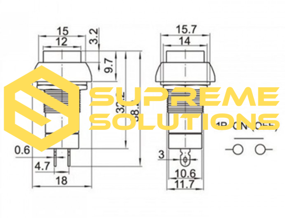 Red Latching Switch | For Automotive and Electronics