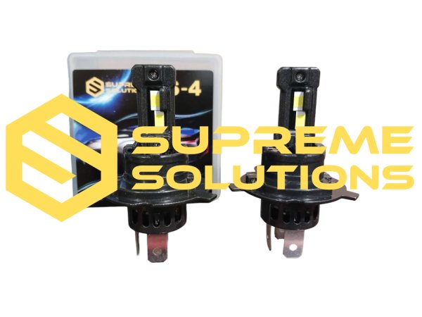 Світлодіодна лампа S-4 H4 3570 CSP 30W 8000LM 6000K 9–32V — штатне рішення з активним охолодженням