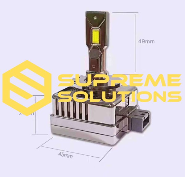 Світлодіодна лампа D1S / D3S / D8S M13 55W 12000LM CANBUS — 6000K | IP67 | Supreme Solutions