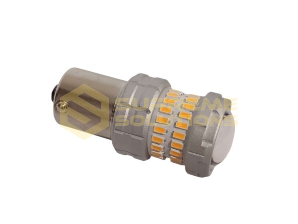 LED лампа 1156 3014-48SMD + 4SMD 3030 (9–30V, одноконтактна, жовтий)