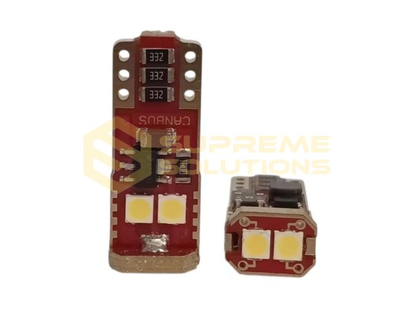 LED лампа T10-3030-6SMD SUPER CANBUS (12–40V, білий)