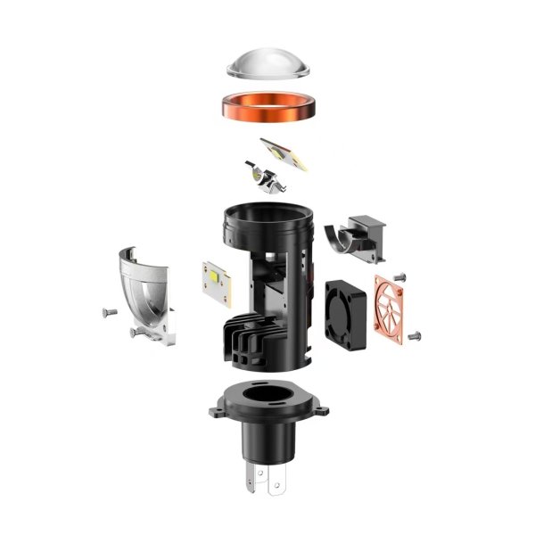 H4 Hi/Lo Bi-LED лінза 9-20V 45W/55W 10000LM 6000K — SUPREME SOLUTIONS