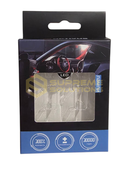 Премиальная бумажная упаковка OPTIVUS для LED-ламп T10 / T15