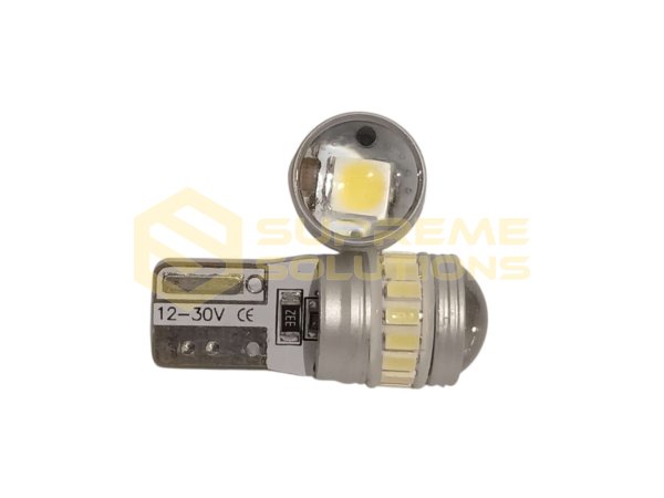 V 9-30V T10 17SMD 3014 1SMD-3030 CANBUS 2.5W lens Білий