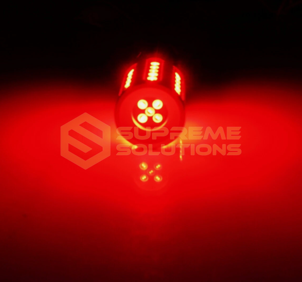 V 12-48V 1157 3030 45LED 28W SUPER CANBAS драйвер Двоконтактна (аналог лампи P21/5W) Червона