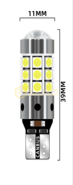 LED-лампа OPTIVUS T10-3030-27SMD CANBUS 12-24 V Білий