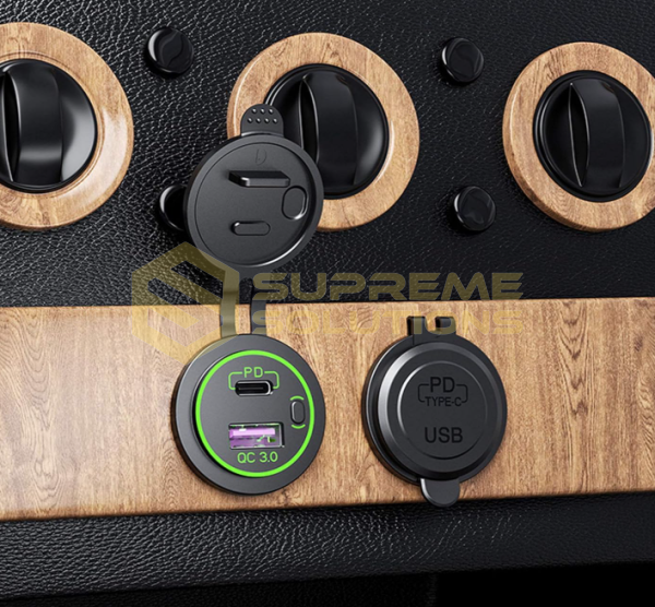 Автозарядка OPTIVUS 12–24V | USB 2 порти | 53W | Салатова