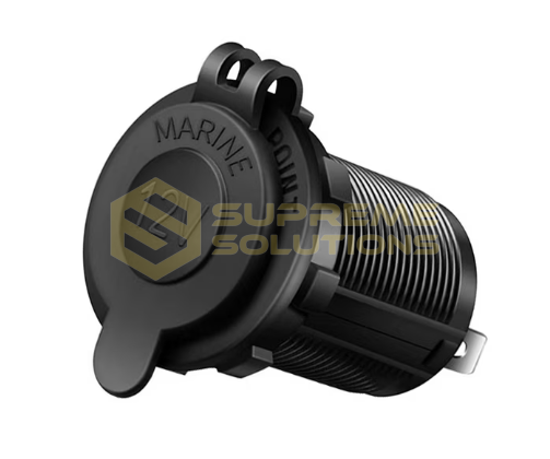 Автомобільний прикурювач (розетка) 12–24V з зеленим підсвічуванням