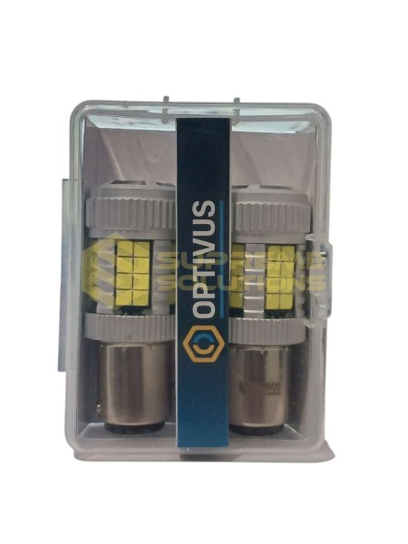 Світлодіодна лампа OPTIVUS 1157 (BAY15d) 12–40V 40SMD 3030 CANBUS 30W — біла