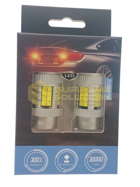 Світлодіодна лампа OPTIVUS 3156 12–40V 40SMD 3030 CANBUS 30W — біла