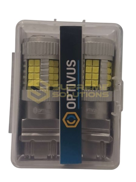 Світлодіодна лампа OPTIVUS 3157 12–40V 40SMD 3030 CANBUS 30W — біла