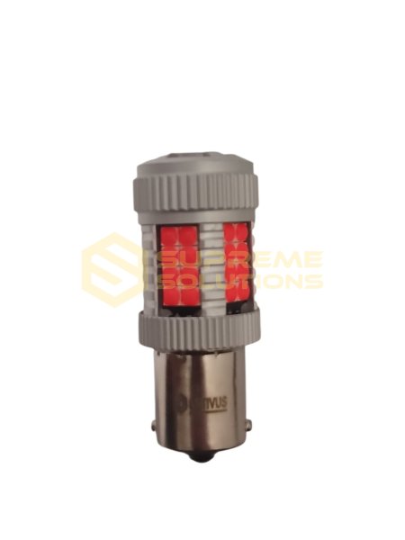 Светодиодная лампа OPTIVUS 1156 (BA15s) 12–40V 40SMD 3030 CANBUS 30W — красная