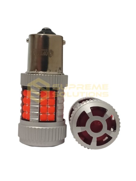 Светодиодная лампа OPTIVUS 1156 (BA15s) 12–40V 40SMD 3030 CANBUS 30W — красная