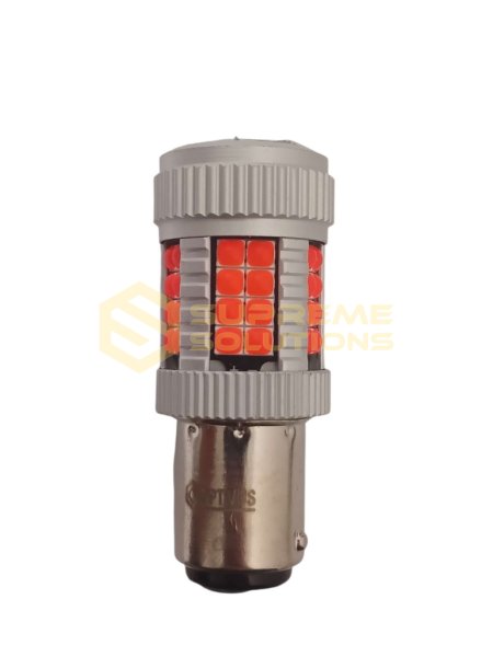 Светодиодная лампа OPTIVUS 1157 (BAY15d) 12–40V 40SMD 3030 CANBUS 30W — красная
