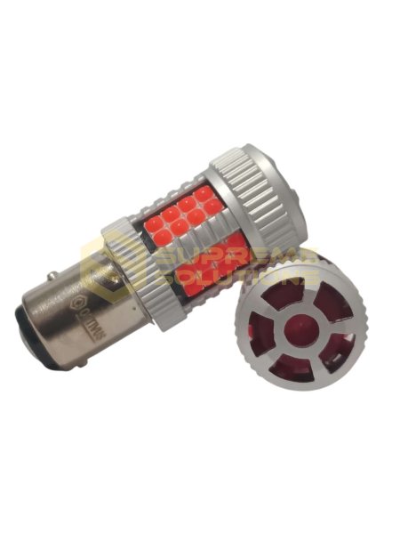 Светодиодная лампа OPTIVUS 1157 (BAY15d) 12–40V 40SMD 3030 CANBUS 30W — красная