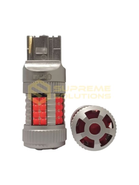 Светодиодная лампа OPTIVUS 7440 12–40V 40SMD 3030 CANBUS 30W — красная