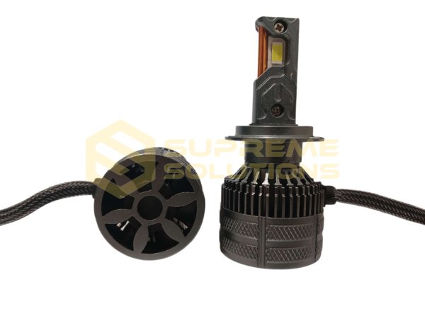 Премиальные LED-лампы OPTIVUS S70 H7 12–24V 70W 12000LM CANBUS 6000K с активным охлаждением