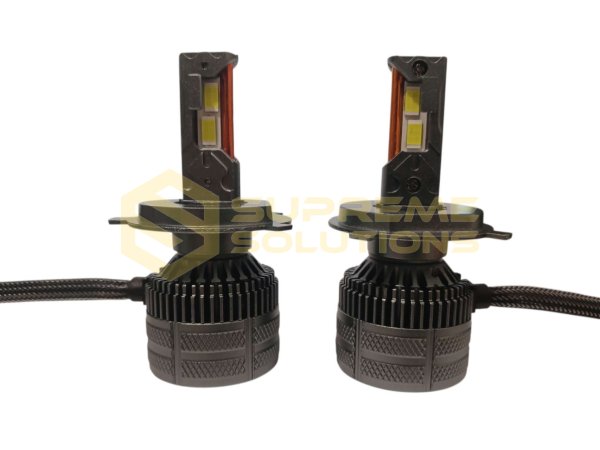 Премиальные LED-лампы OPTIVUS S70 H4 12–24V 70W 12000LM CANBUS 6000K с активным охлаждением